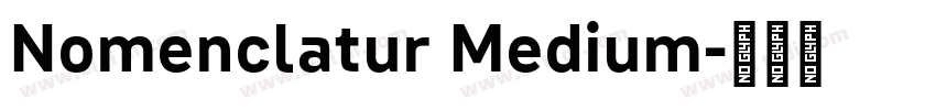 Nomenclatur Medium字体转换